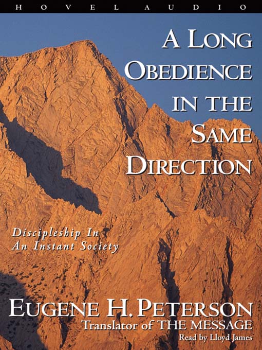 Title details for A Long Obedience in the Same Direction by Eugene Peterson - Wait list